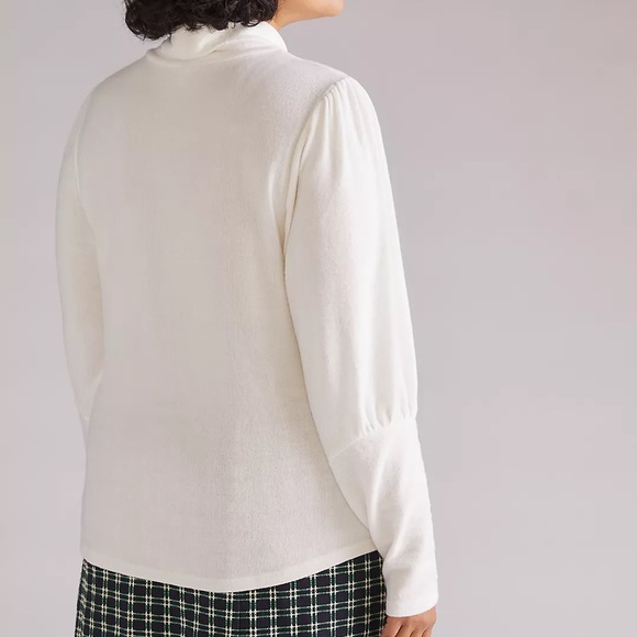 Anthropologie Puff-Sleeved Turtleneck Top - Picture 6 of 6